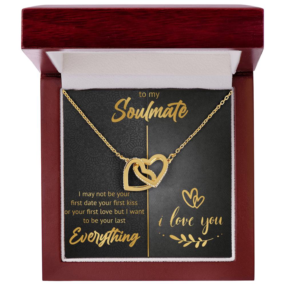 To My Soulmate - Last Everything Interlocking Hearts Necklace