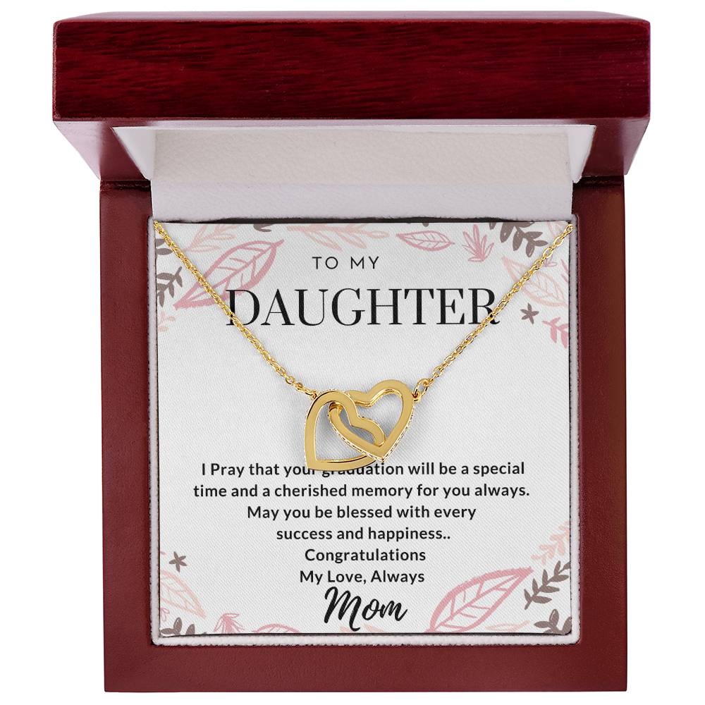 Graduation Gifts For Daughter Interlocking Hearts Necklace