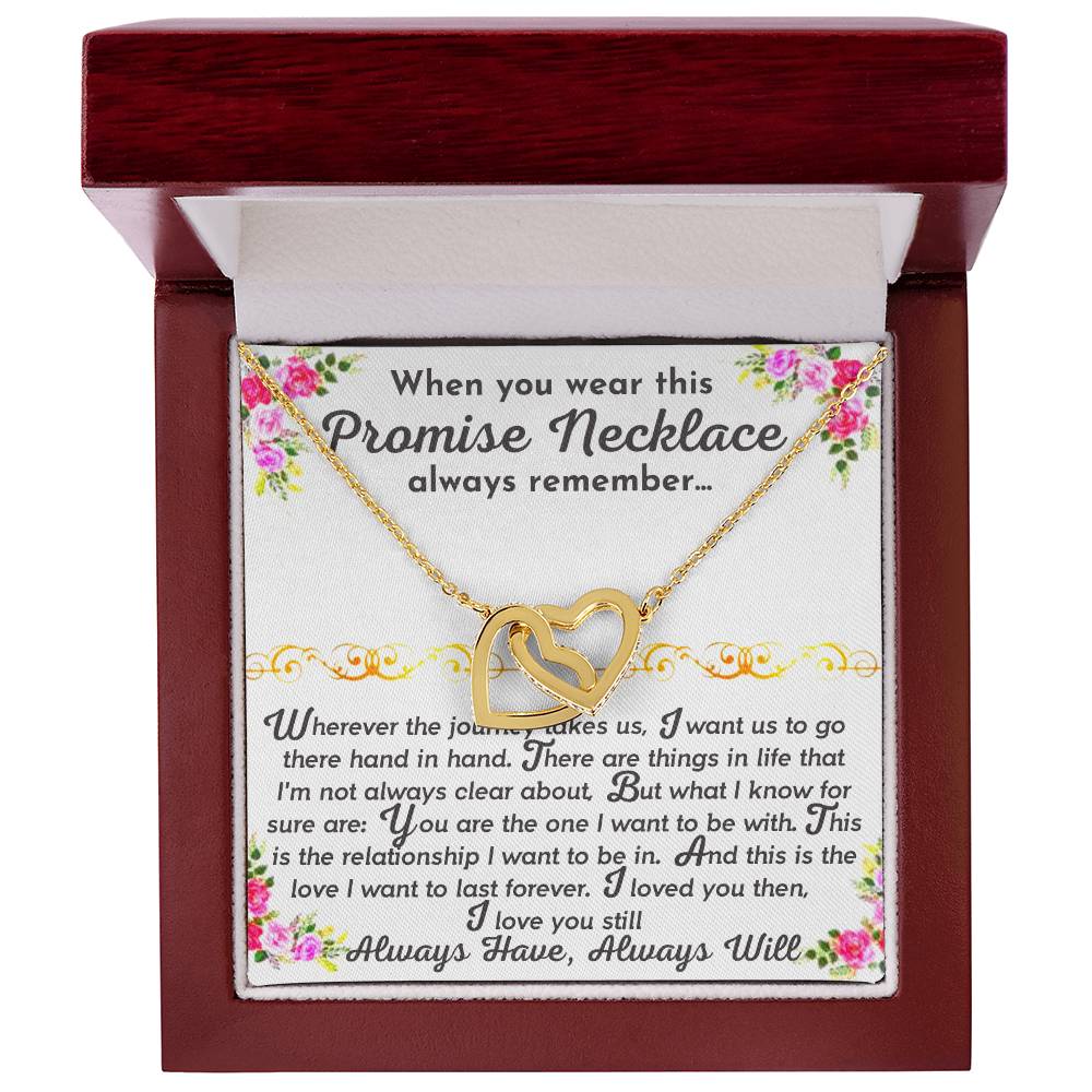 The Promise Necklace Interlocking Hearts Necklace