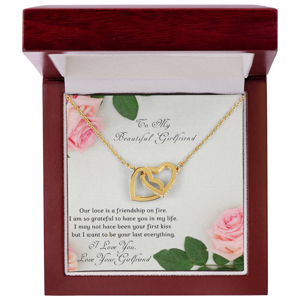 Girl To Girlfriend-Two Hearts Necklace-Our Love Is A. Interlocking Hearts Necklace