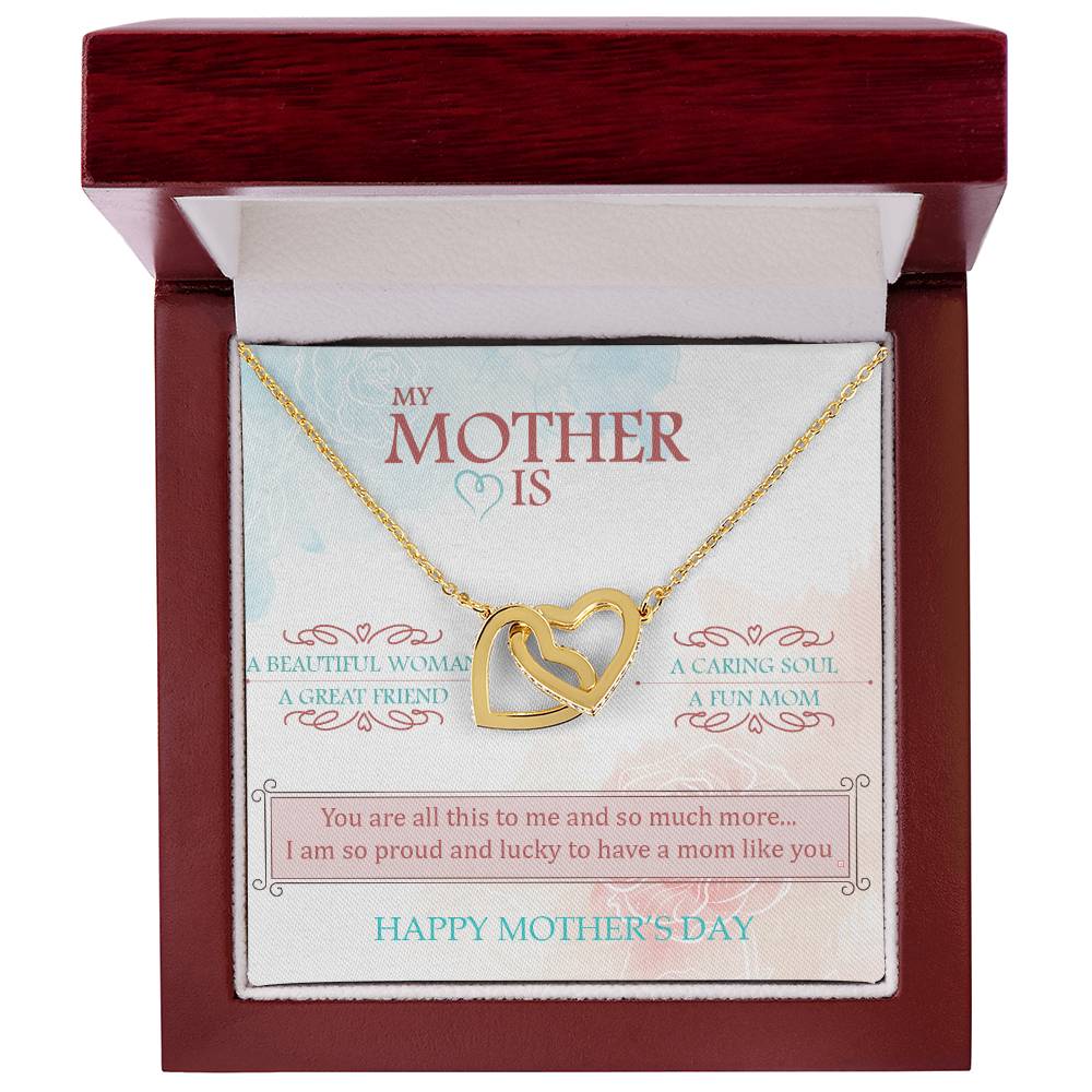 You Are The World To Me And More - Interlocked Hearts Interlocking Hearts Necklace