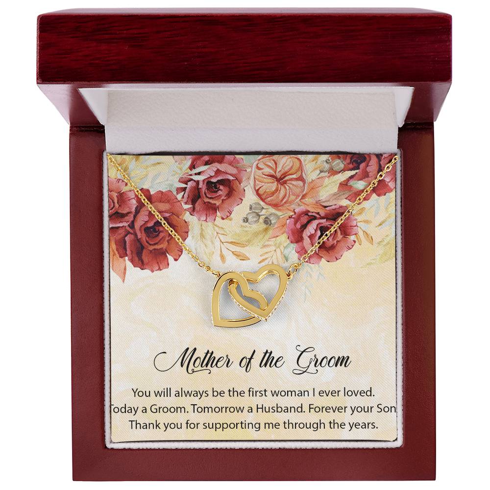 Mother Of The Groom Necklace Mom Of The Groom Wedding Giftmother In Law Interlocking Hearts Necklace Giftpersonalized Mother Of The Groom