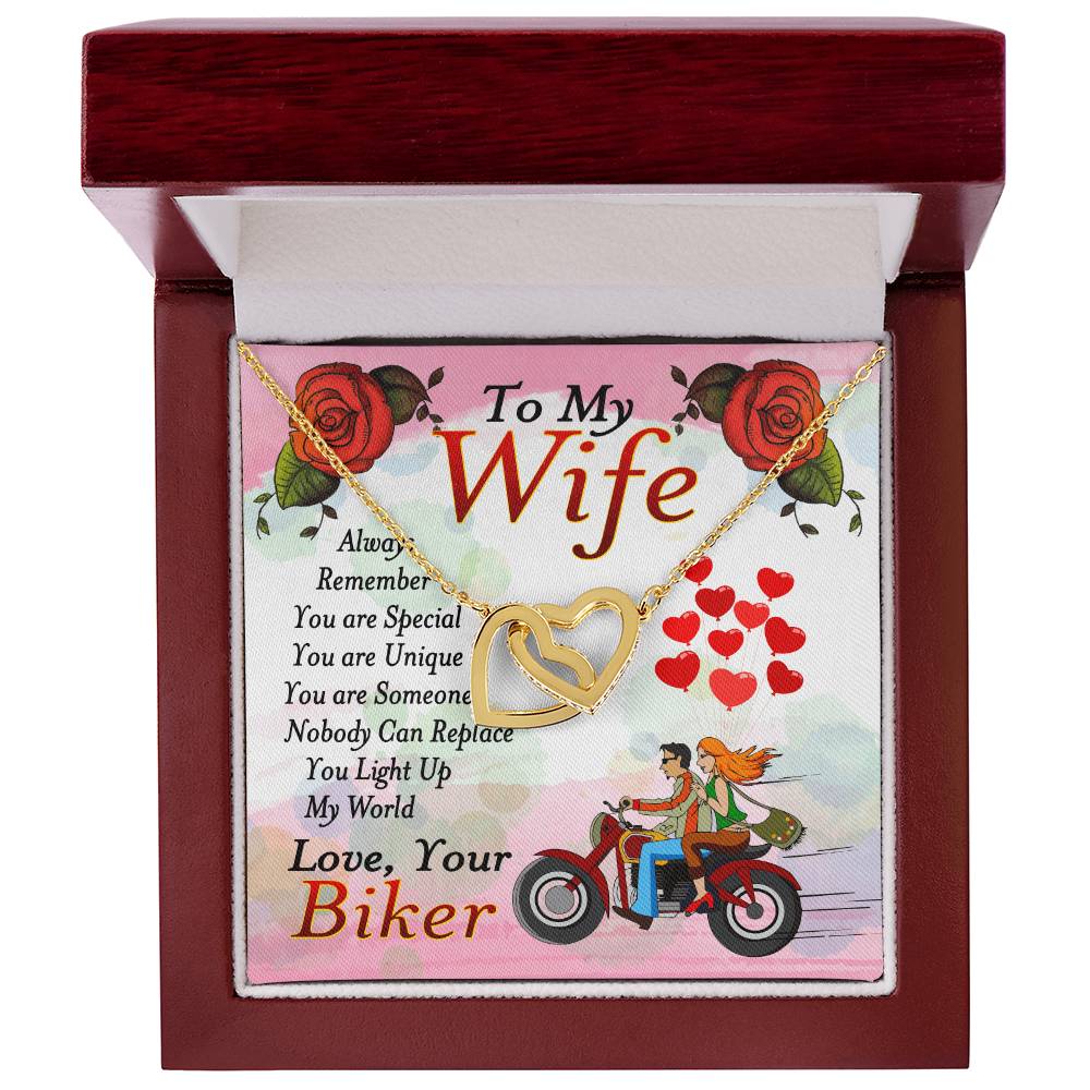 Biker'S Wife - Interlocking Heart Necklace Interlocking Hearts Necklace