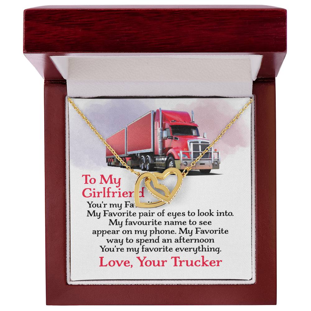 Trucker'S Girlfriend - Interlocking Heart Necklace Interlocking Hearts Necklace