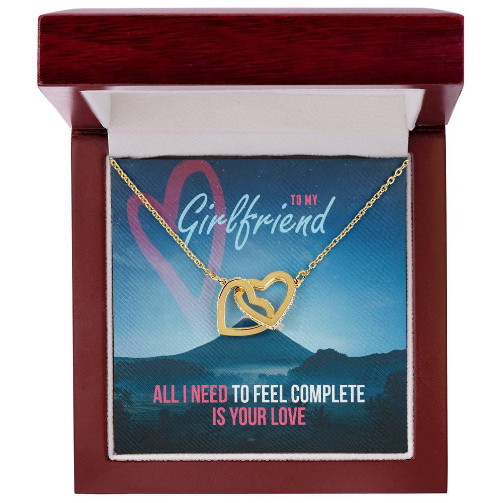 Interlocking Hearts - Romantic Interlocking Hearts Necklace