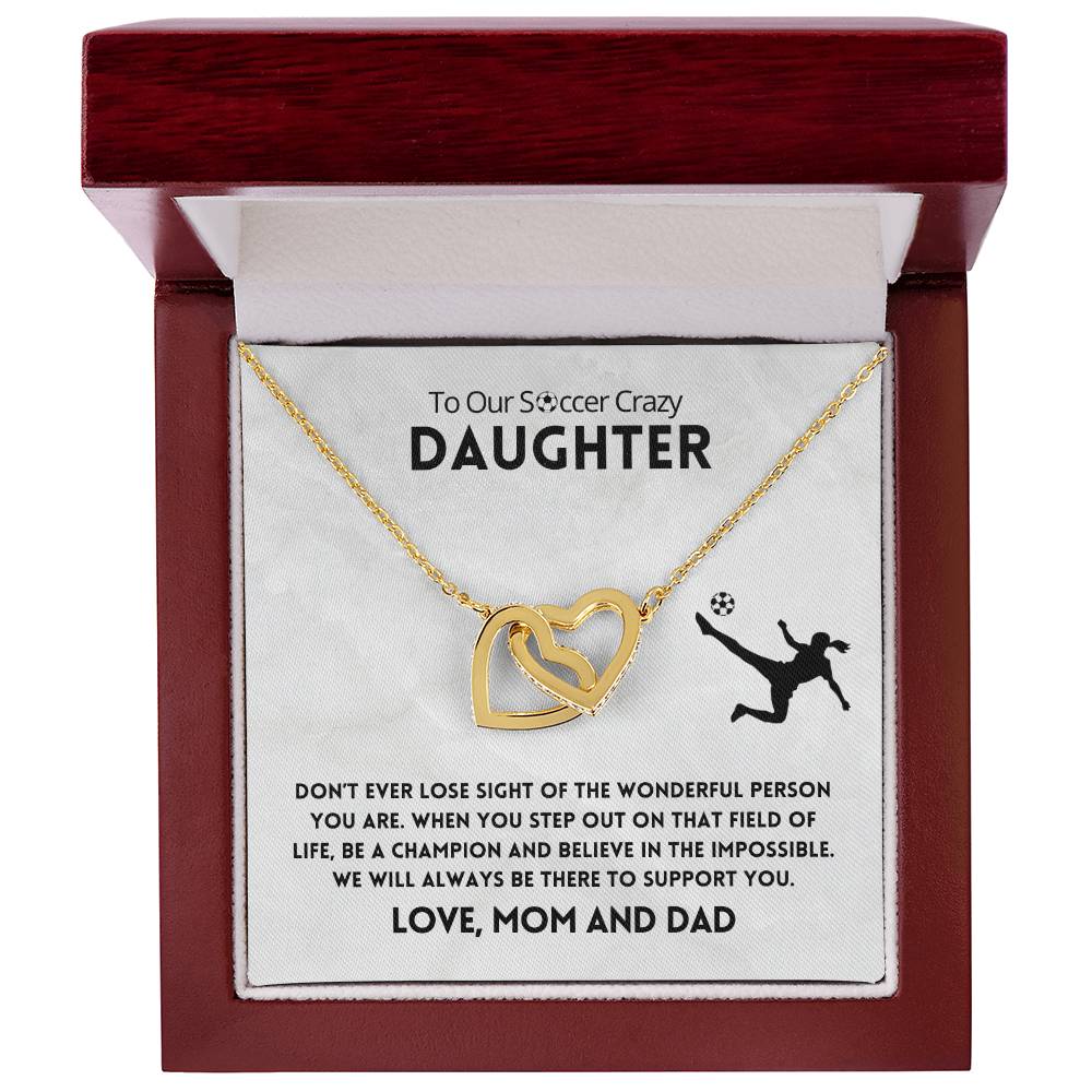 Don'T Ever Lose Sight Necklace Interlocking Hearts Necklace