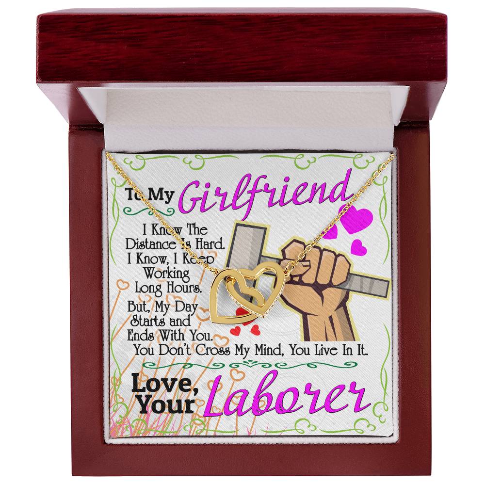 Laborer'S Girlfriend - Interlocking Heart Necklace Interlocking Hearts Necklace