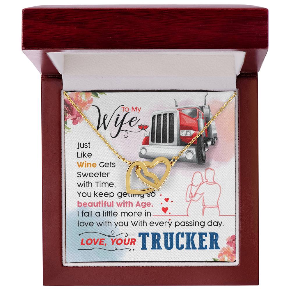 Trucker'S Wife - Interlocking Heart Necklace Interlocking Hearts Necklace