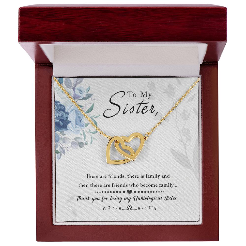 To My Sister Interlocking Hearts Interlocking Hearts Necklace