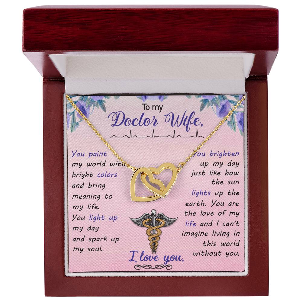 Interlocking Hearts Necklace Nurse Graduation Gift Nurse Gift Nurse Necklace Future Nurse Gift Gift For Nurse