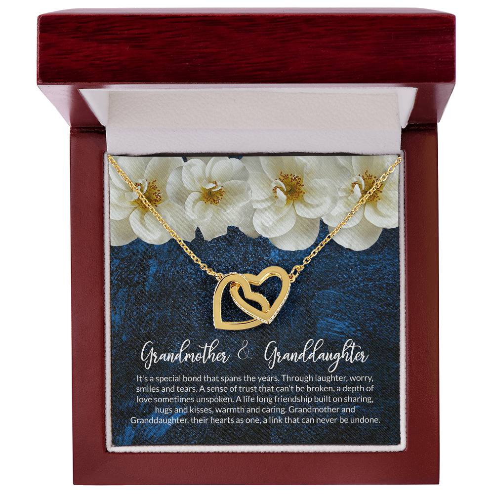 Grandma & Granddaughter Interlocking Heart Necklace Interlocking Hearts Necklace