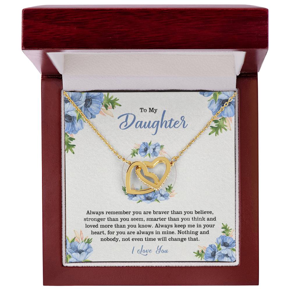 Loved More Than You Know Interlocking Hearts Necklace