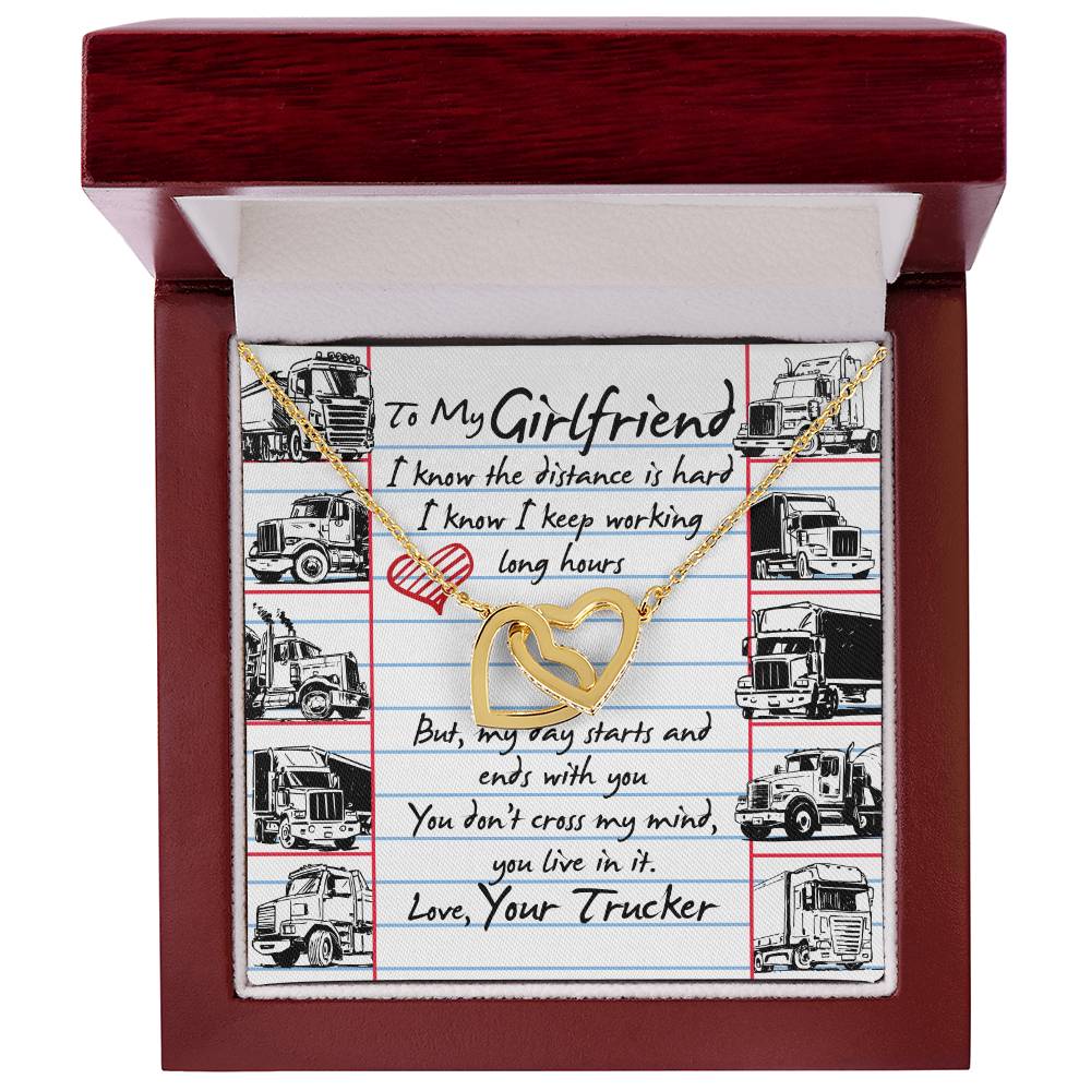 Trucker'S Girlfriend - Interlocking Heart Necklace Interlocking Hearts Necklace