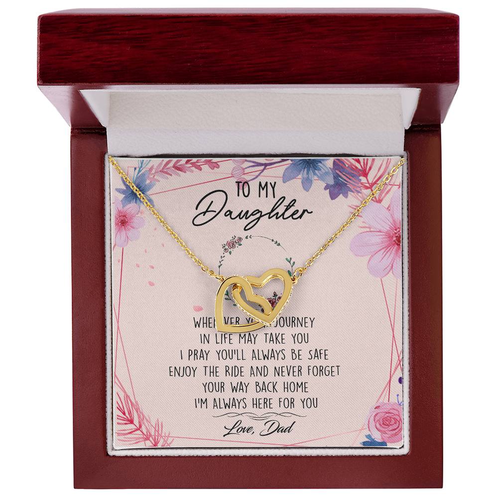 TO02AF~1 Interlocking Hearts Necklace