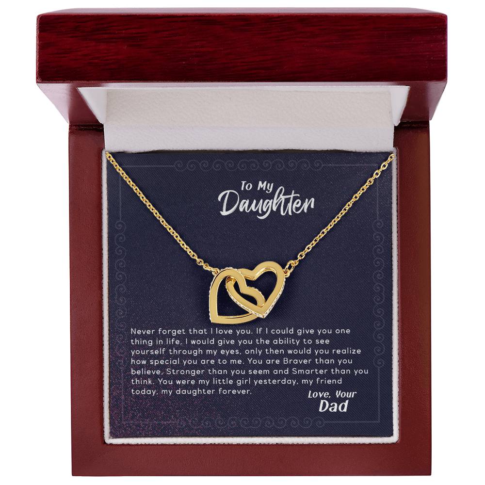 See Yourself Through My Eyes - Interlocking Hearts Necklace