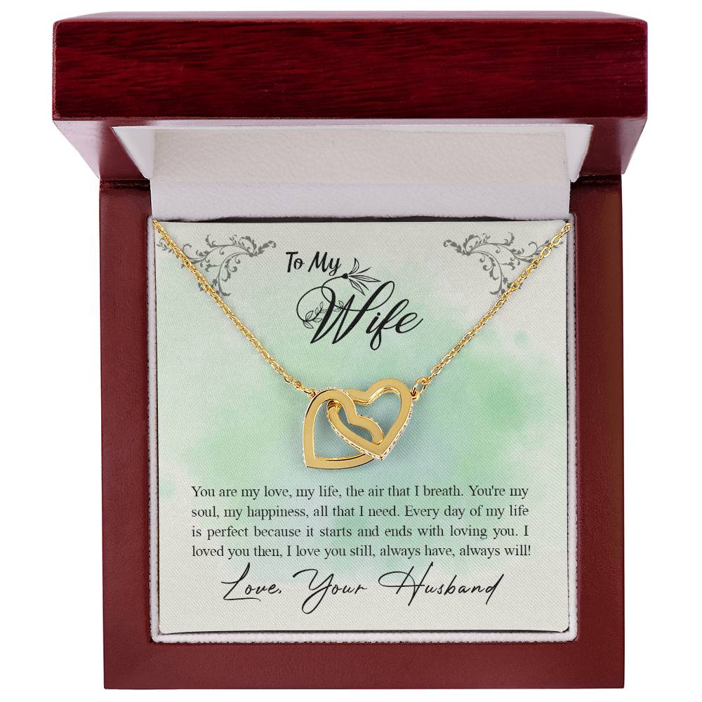 Interlocked Heart Neckless - For Wife Interlocking Hearts Necklace