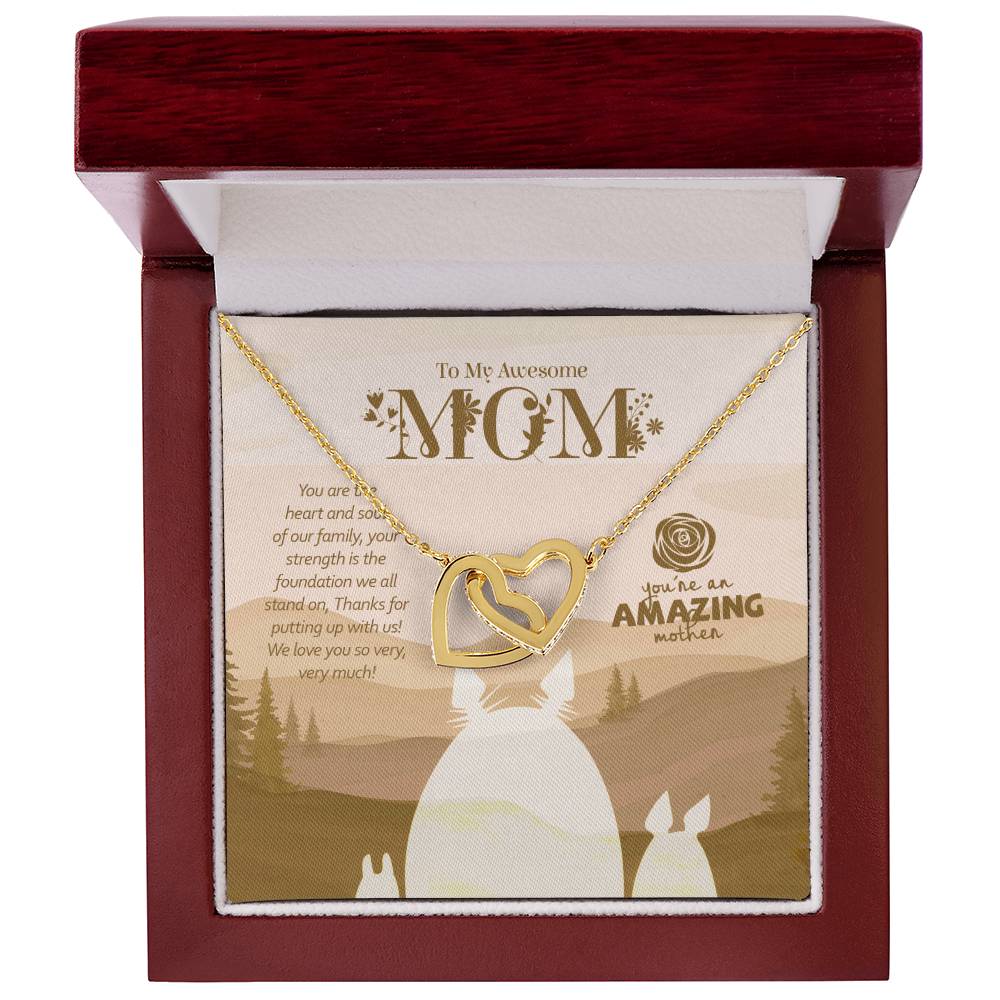 Special Edition. You Are The Heart & Soul Of Our Family Mom Interlocked Hearts Necklace Tm2V10 Interlocking Hearts Necklace