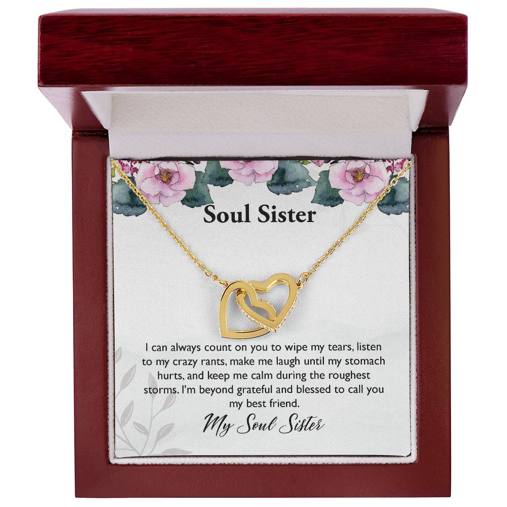 My Soul Sister Interlocking Hearts Necklace