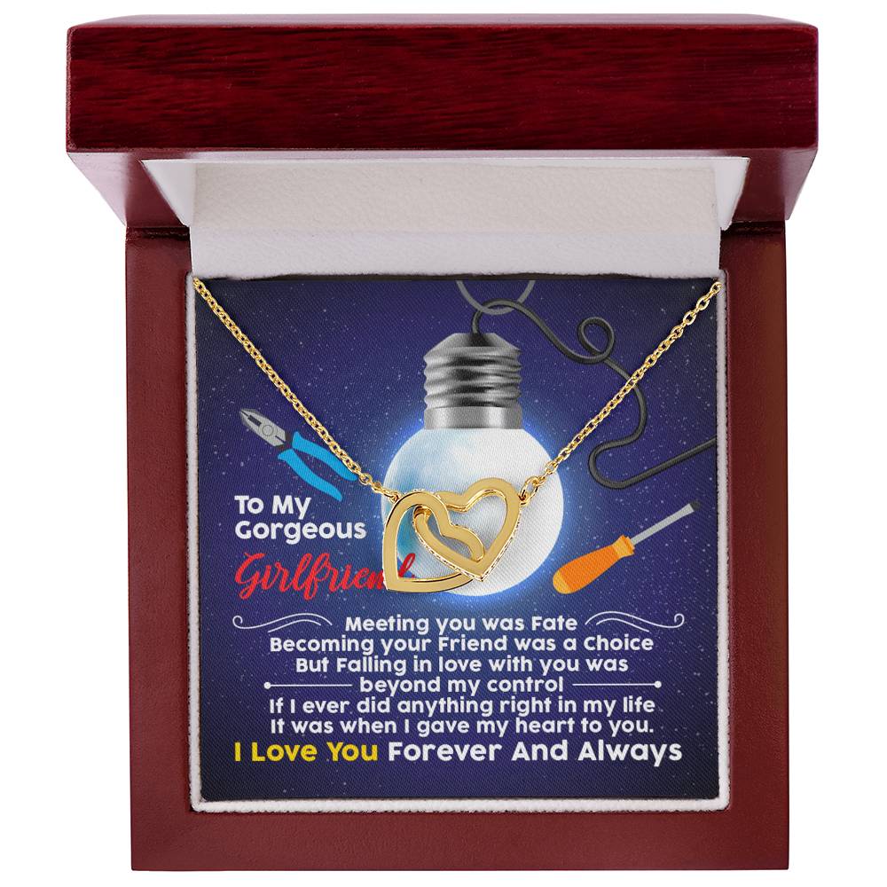 Electrician'S Girlfriend - Interlocking Heart Necklace Interlocking Hearts Necklace