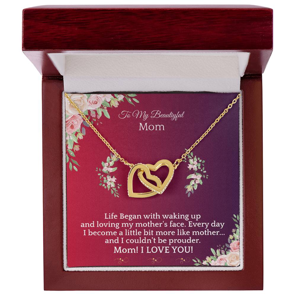 Never Ending Love-Necklace Interlocking Hearts Necklace