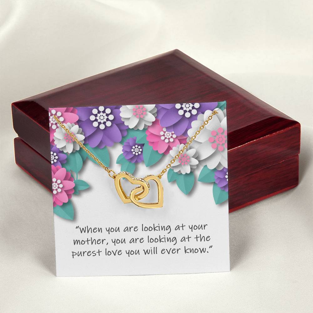 Wishing You Happy Mother'S Day - Necklace Interlocking Hearts Necklace