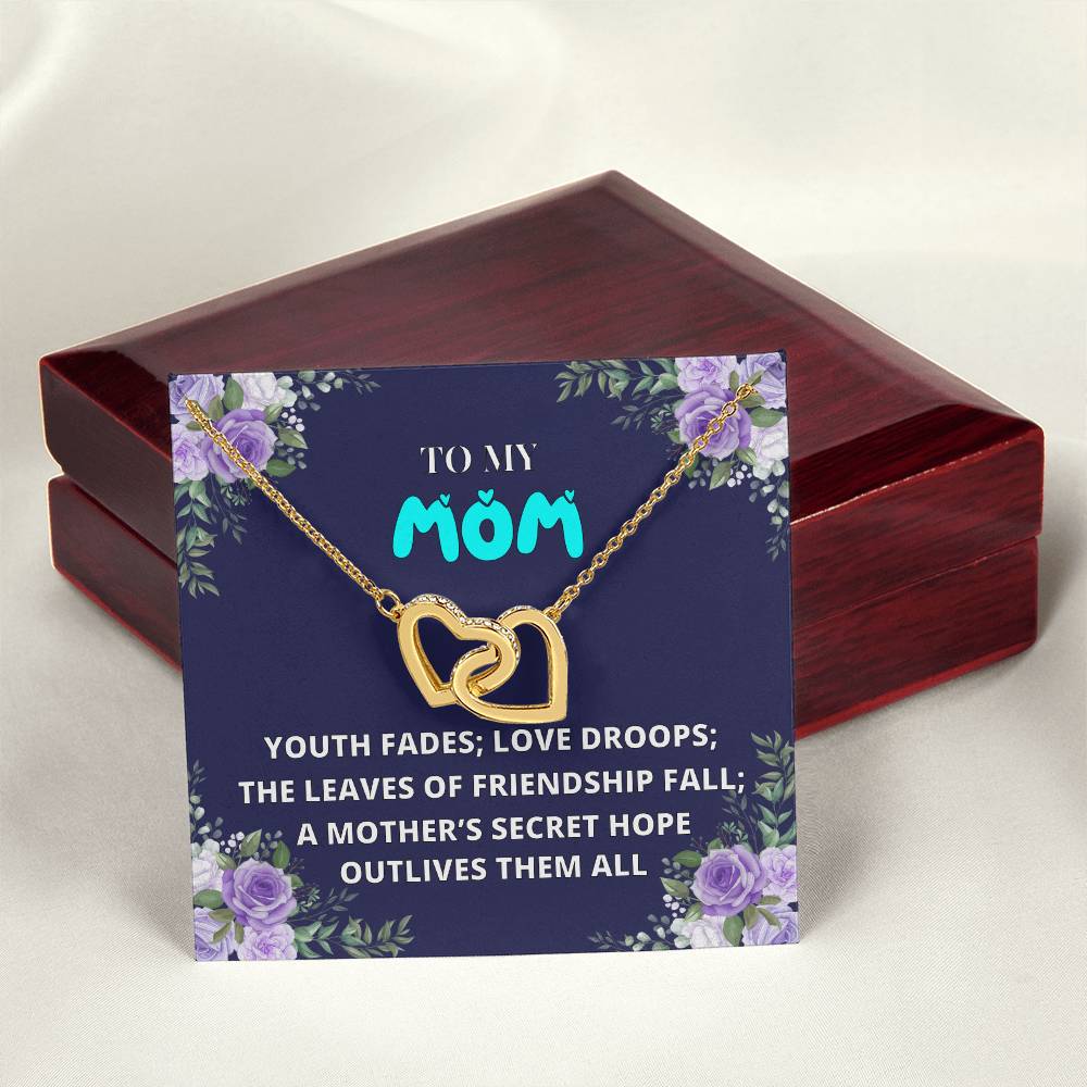 Mothers Day Gift From Daughter Son - Mother Necklace Gifts For Mom Mom Necklace Interlocking Hearts Interlocking Hearts Necklace