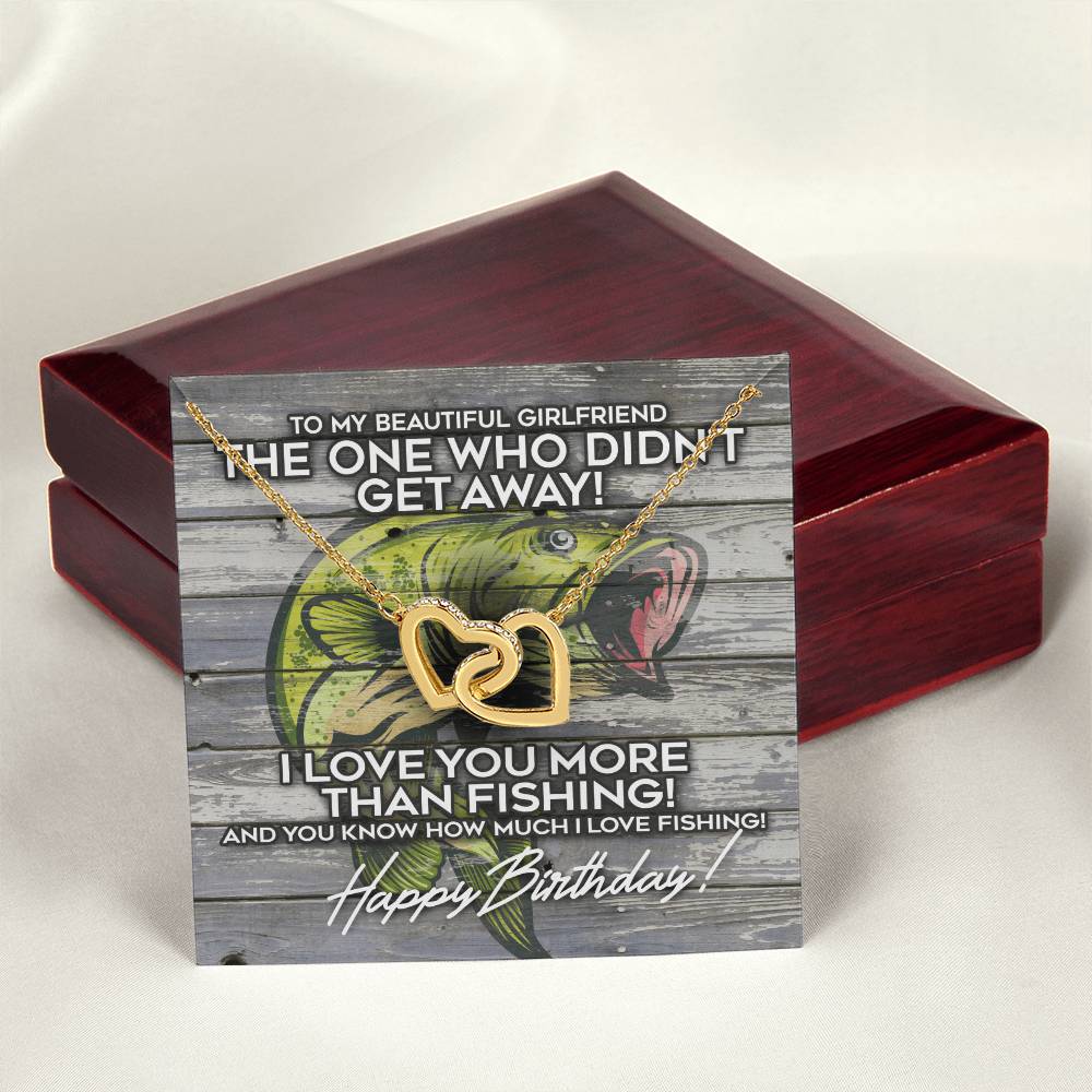 The Girlfriend Who Didn'T Get Away Interlocking Hearts Necklace