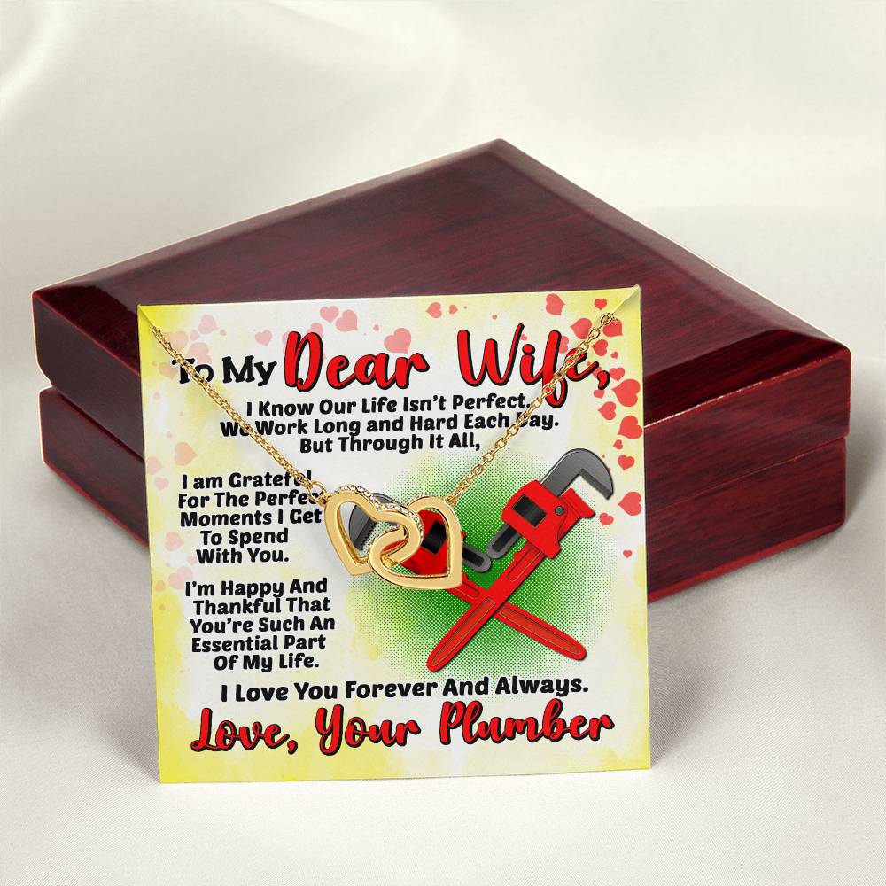 Plumber'S Wife- Interlocking Heart Necklace Interlocking Hearts Necklace