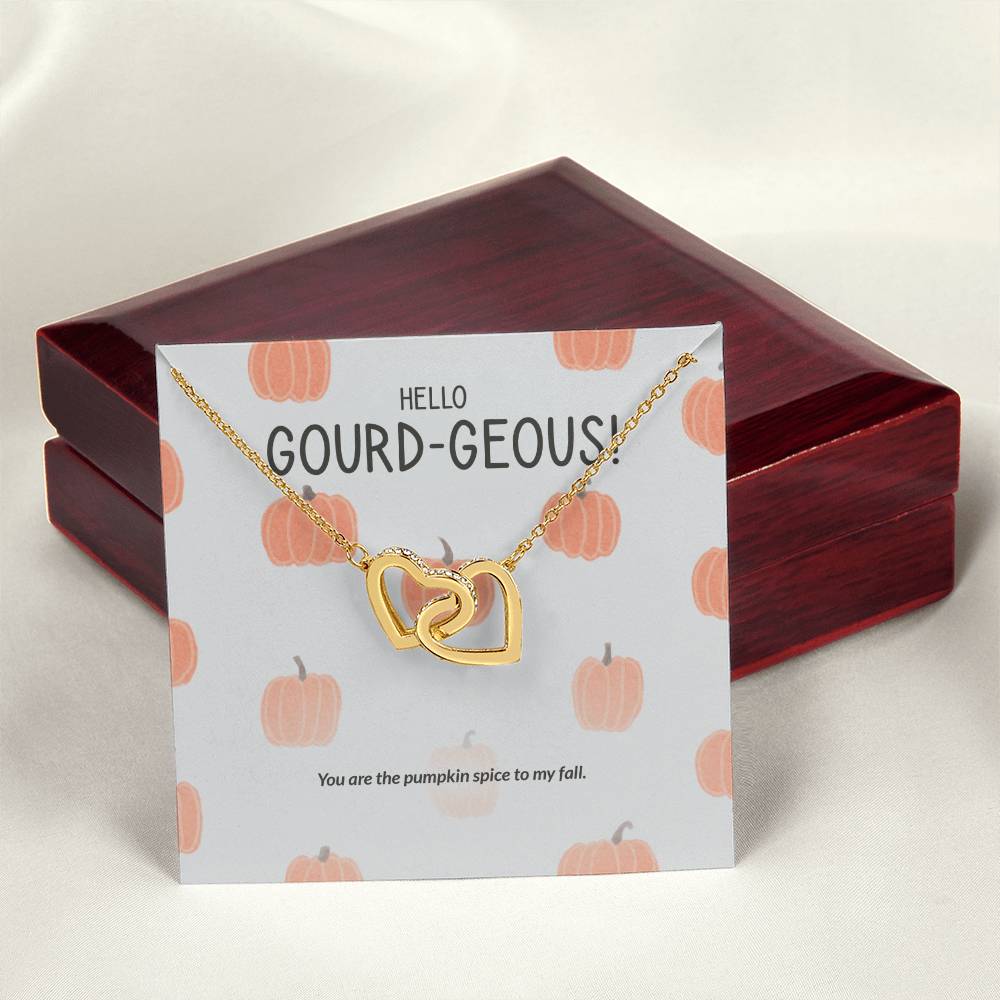 Hello Gourd-Geous - Interlocking Hearts Necklace