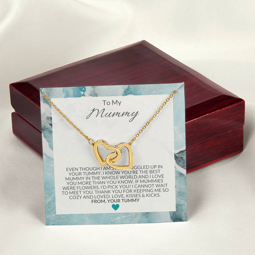 To My Mummy Necklace Interlocking Hearts Necklace