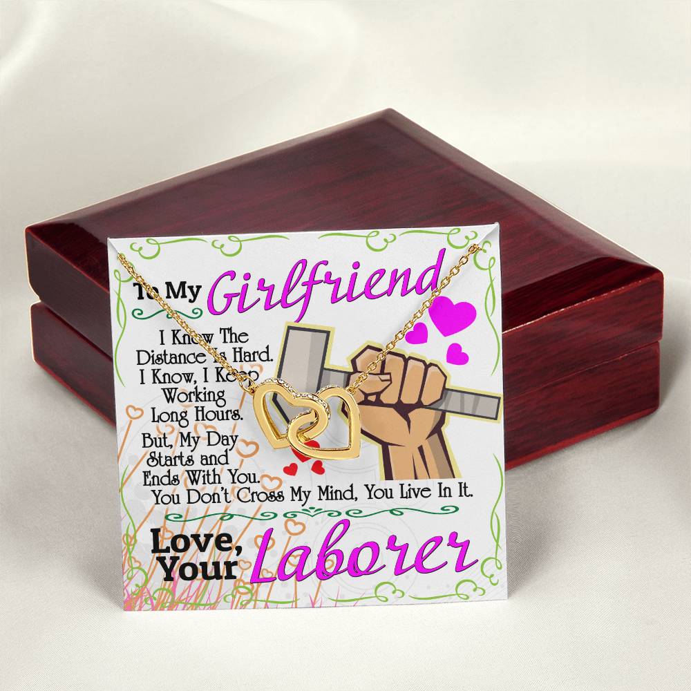 Laborer'S Girlfriend - Interlocking Heart Necklace Interlocking Hearts Necklace
