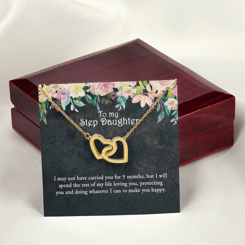 Step Daughter Necklace Stepdaughter Gift Gift From Stepmom Bonus Daughter Interlocking Hearts Interlocking Hearts Necklace