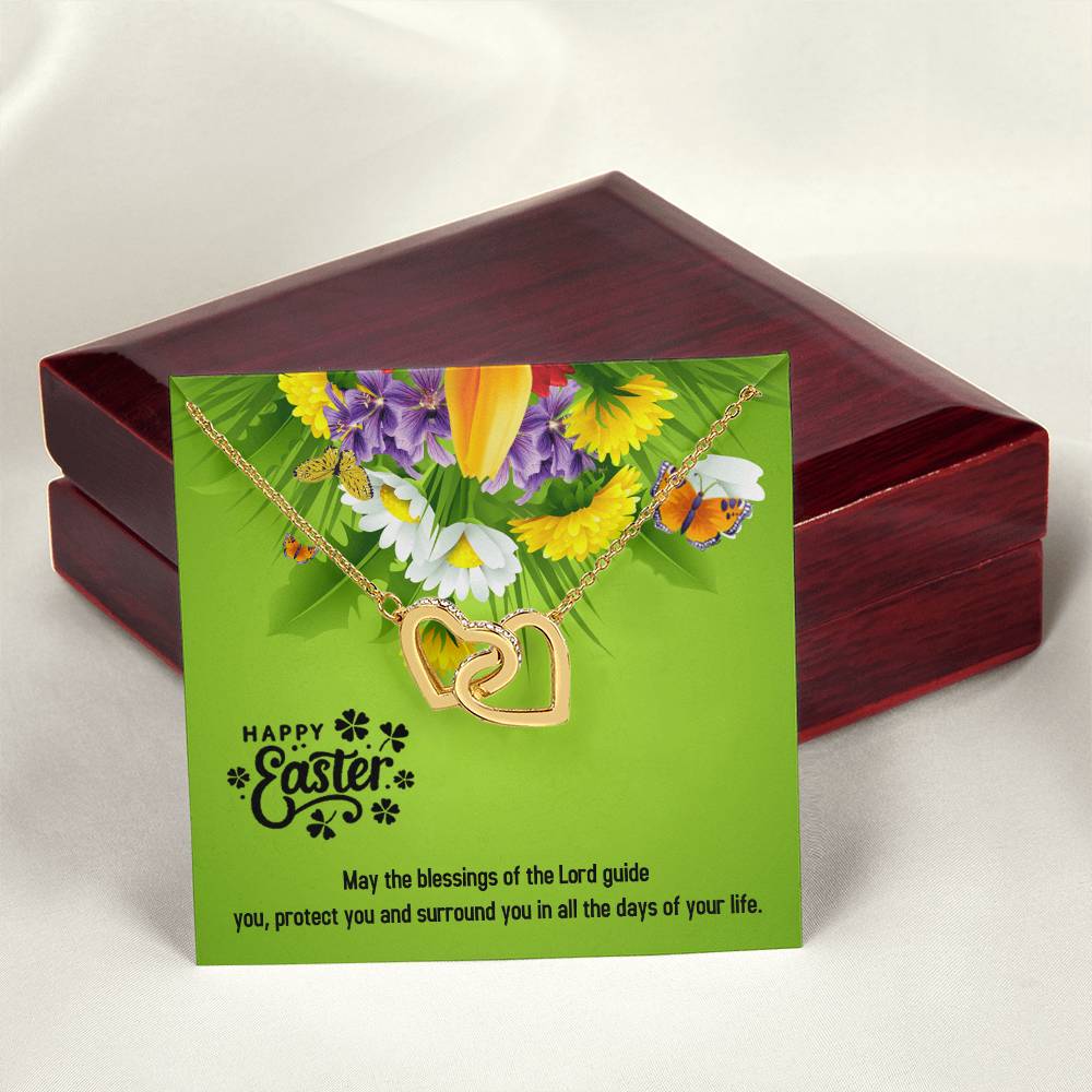 Happy Easter Gifts Interlocking Hearts Necklace