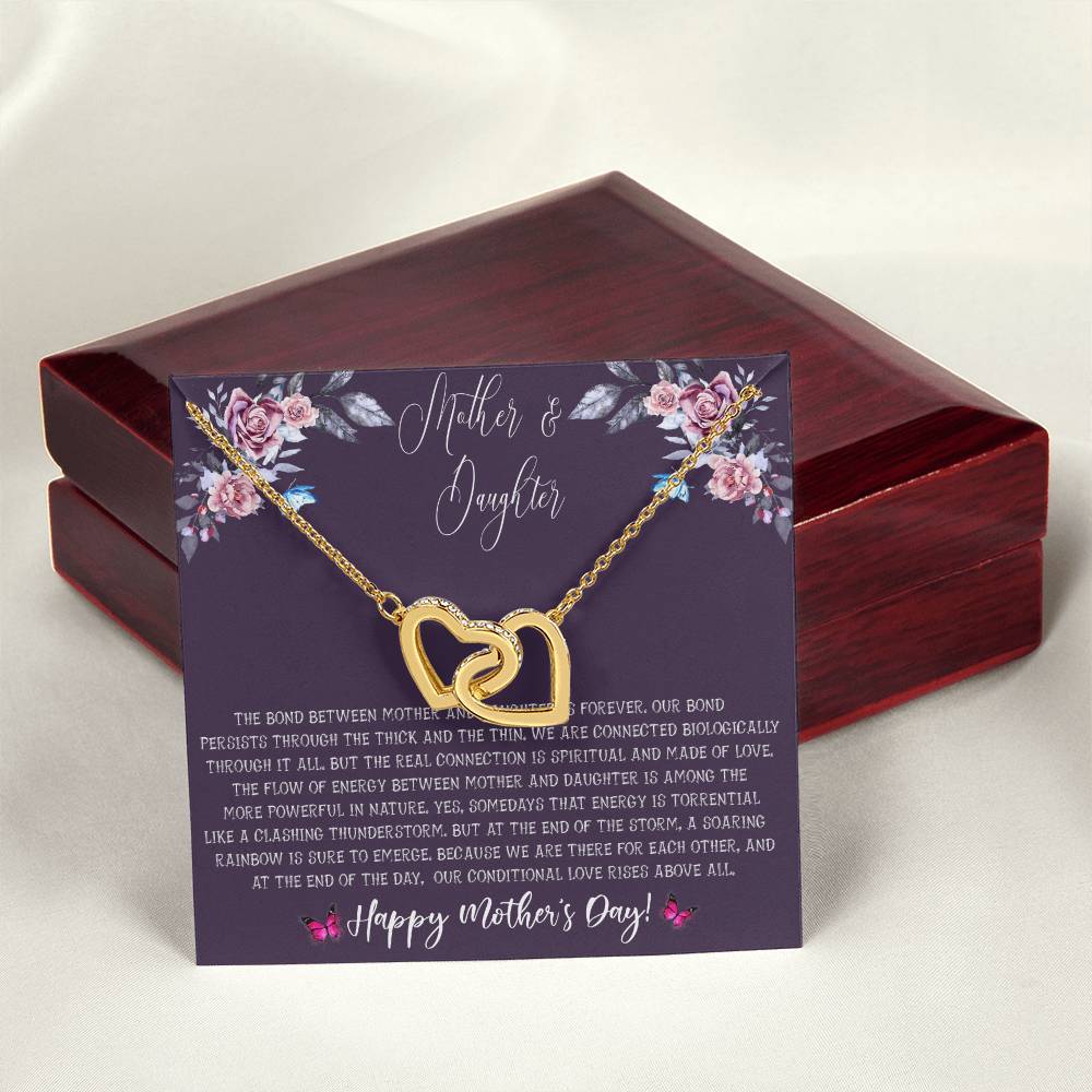 Mother'S Day Gift From Daughter - Mother Daughter Necklace Gifts For Mom Mom Necklace Interlocking Hearts Necklace