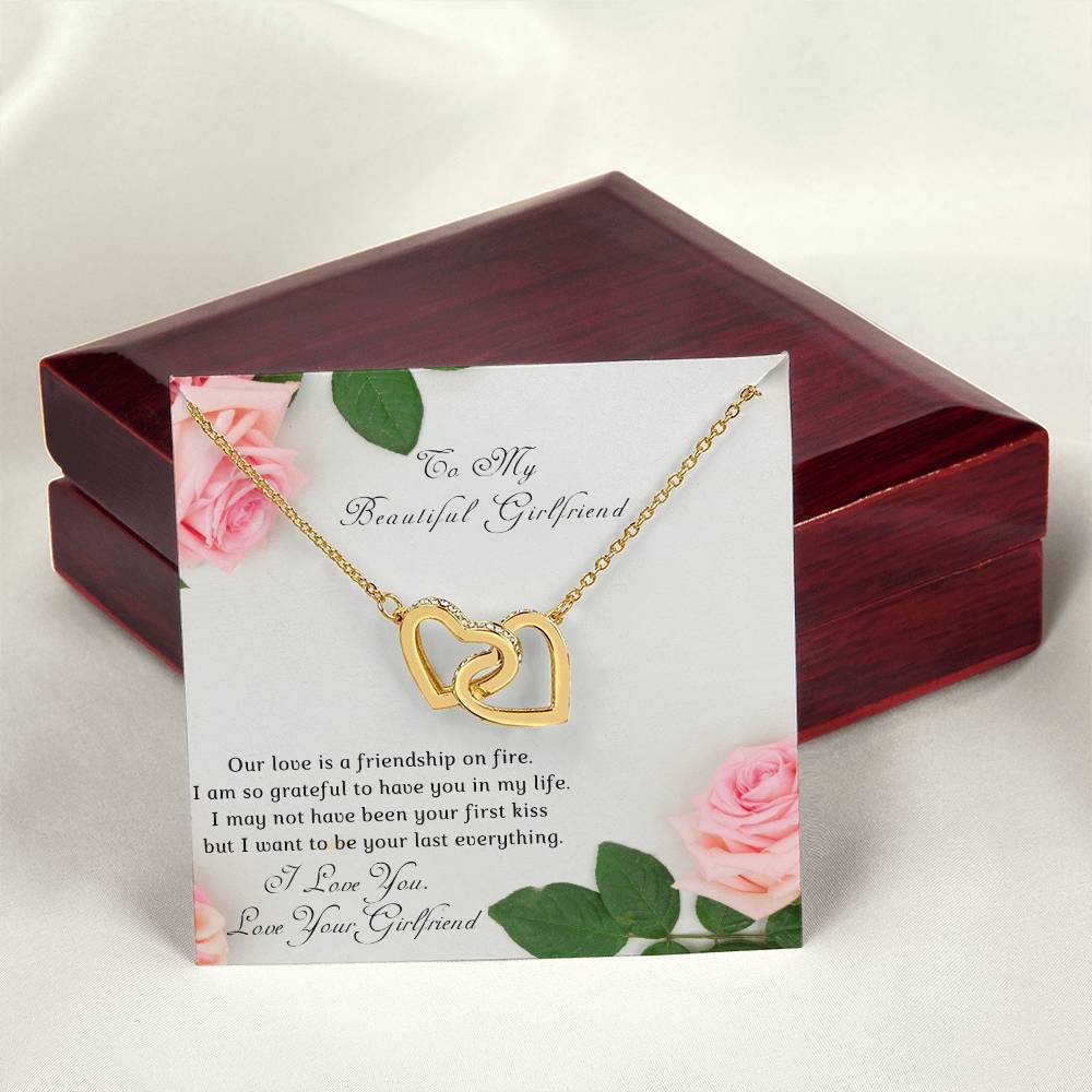 Girl To Girlfriend-Two Hearts Necklace-Our Love Is A. Interlocking Hearts Necklace