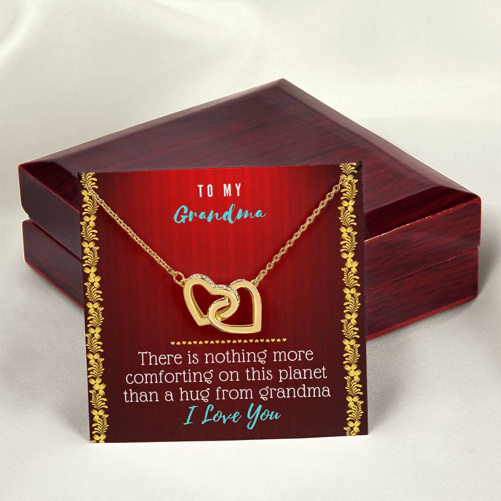 Grandma Heart Necklace Interlocking Hearts Necklace