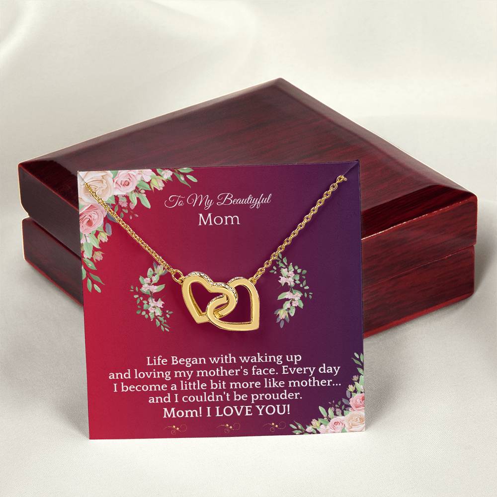 Never Ending Love-Necklace Interlocking Hearts Necklace