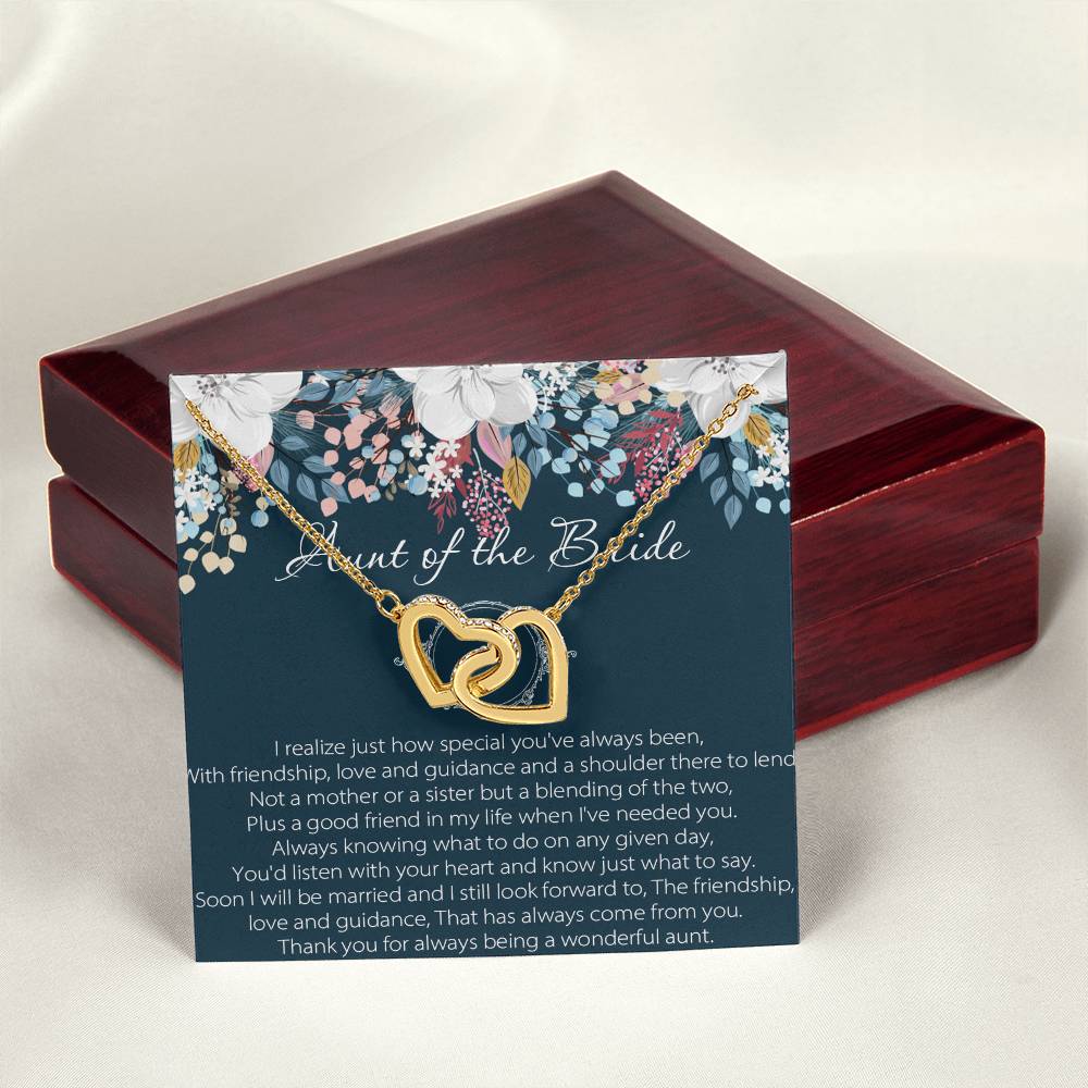 Aunt Of Bride Gift Aunt Of The Bride Necklace Aunt Interlocking Hearts Necklace Wedding Giftaunt Gift For Your Wedding Wedding Gift Aunt