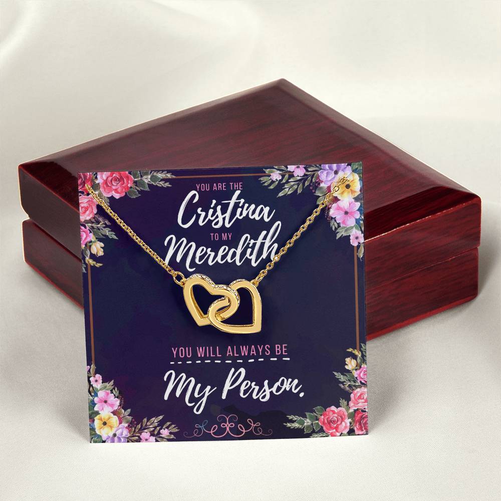 You Will Always Be My Person Necklace - Best Gift You Can Give Interlocking Hearts Necklace