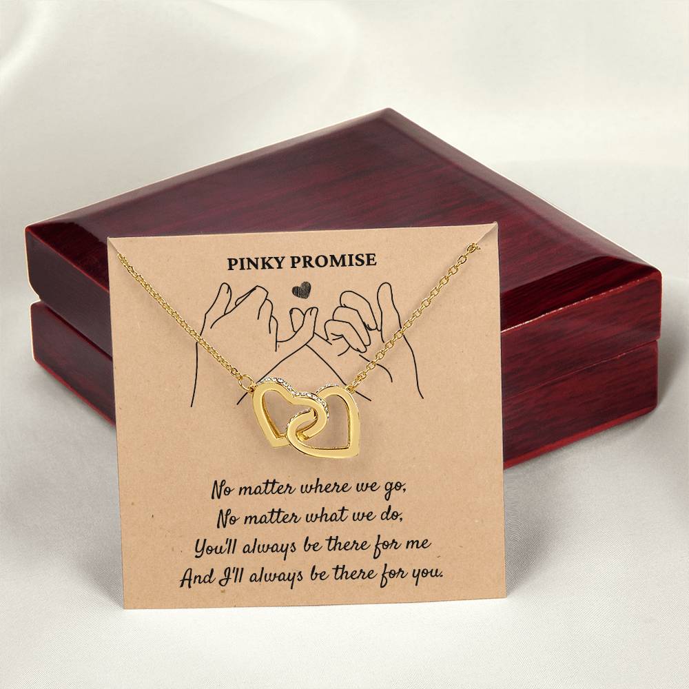 Pinky Promise - Interlocking Hearts Necklace