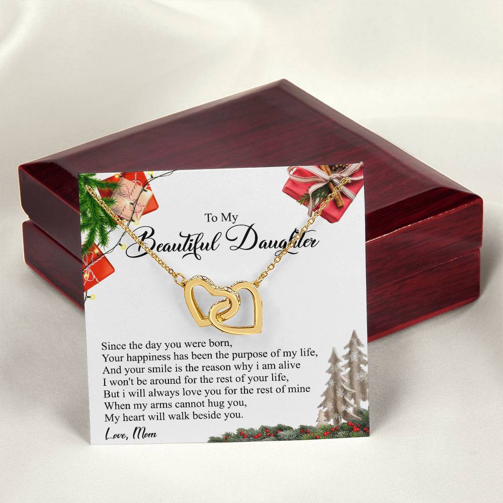 Your Happiness Has Been The Purpose Of My Life - Interlocking Heart Necklace Interlocking Hearts Necklace