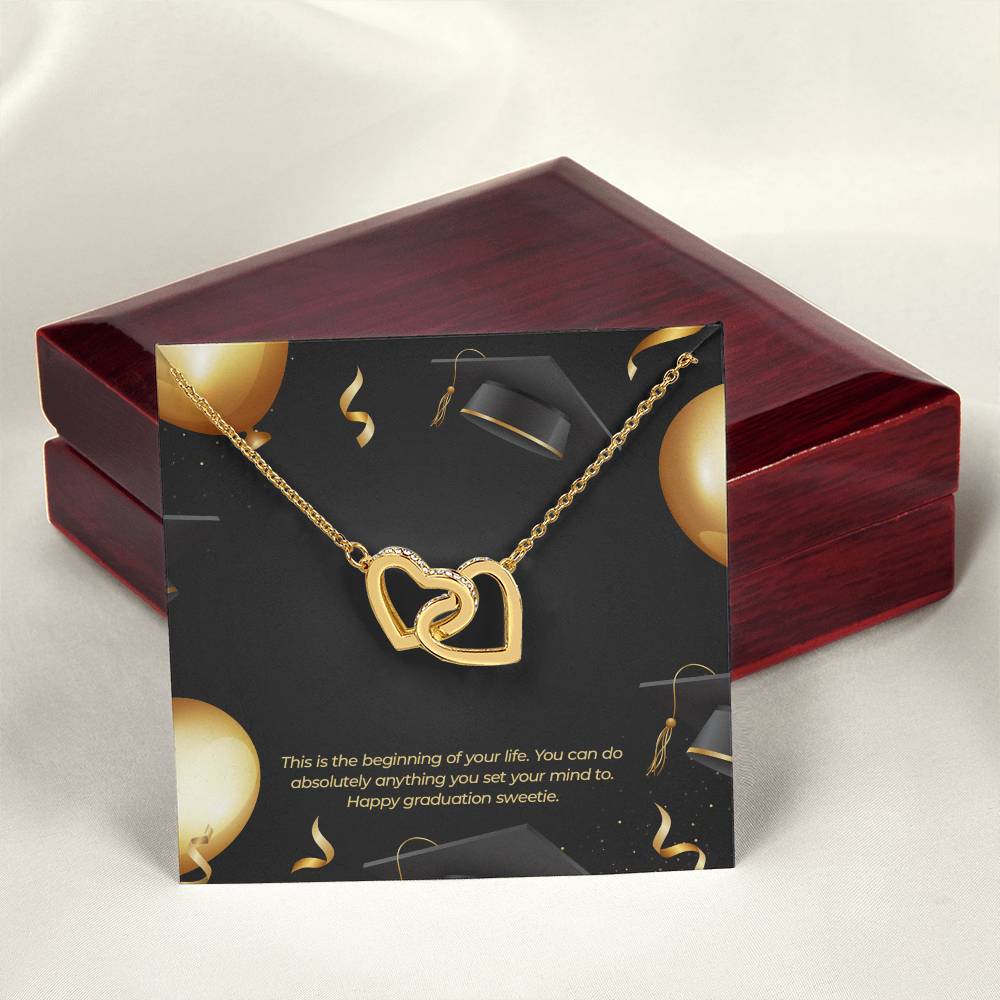 The Beginning Of Your Journey - Interlocking Hearts Necklace