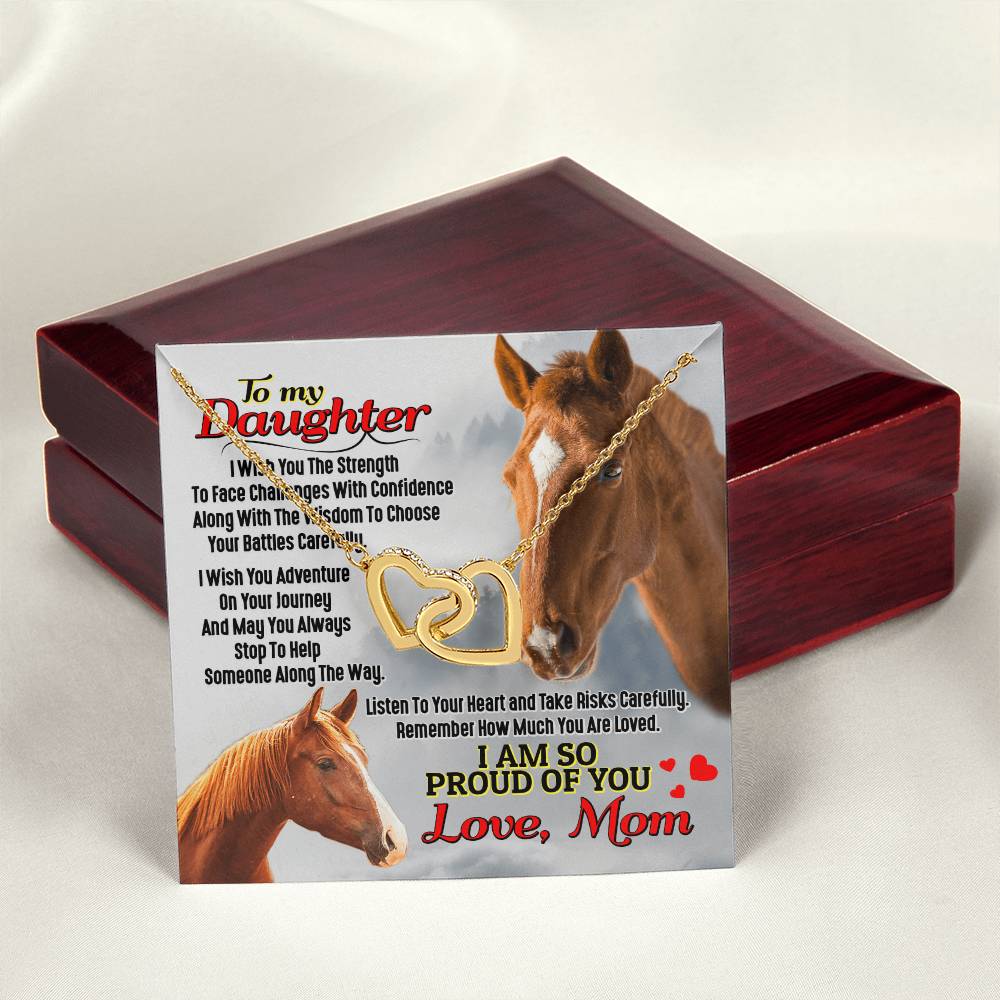 Horse Lover'S Daughter - Interlocking Heart Necklace Interlocking Hearts Necklace