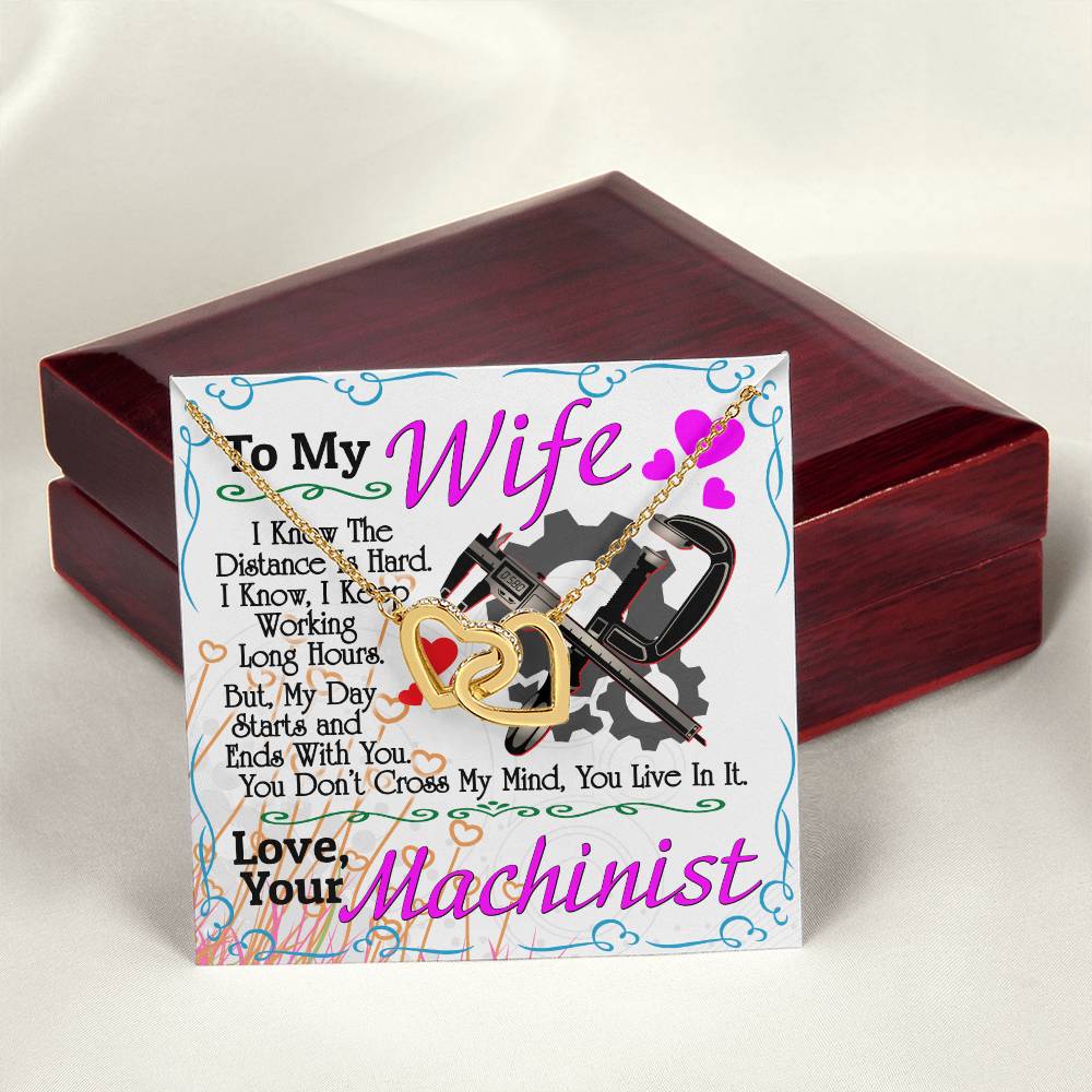 Machinist'S Wife - Interlocking Heart Necklace Interlocking Hearts Necklace