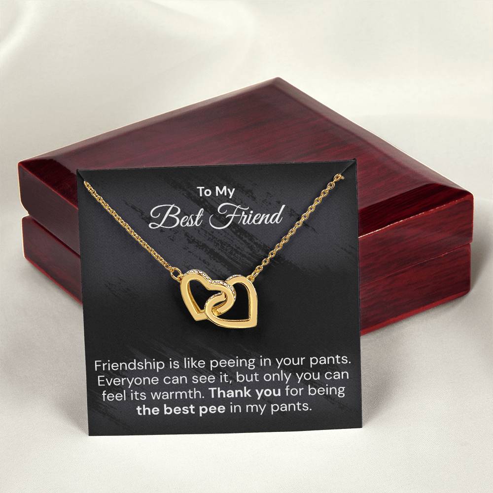 Funny Gift For Your Best Friend - Interlocked Hearts Necklace Interlocking Hearts Necklace