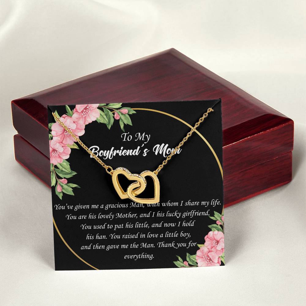To Boyfriend'S Mom Interlocked Necklace Interlocking Hearts Necklace