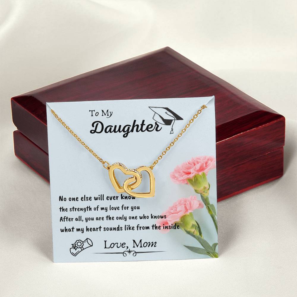 Interlocking Hearts Graduation Gift For Daughter By Mom Interlocking Hearts Necklace
