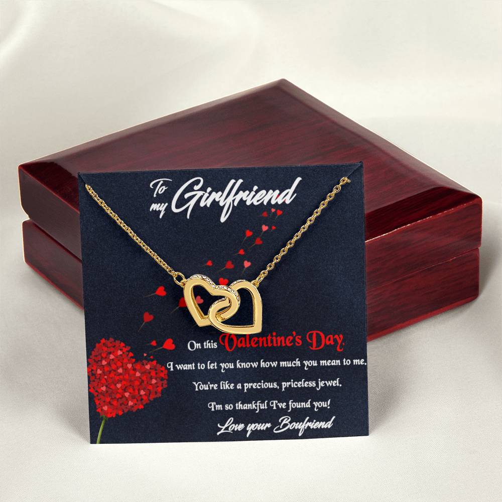 Best Valentine'S Day Gift For Her Interlocking Hearts Necklace