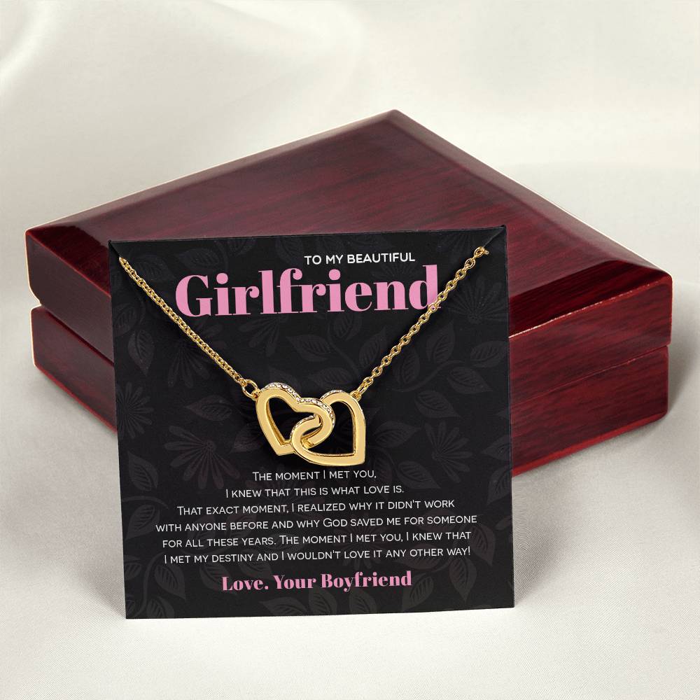 Interlocking Hearts - God Saved Me For You Interlocking Hearts Necklace