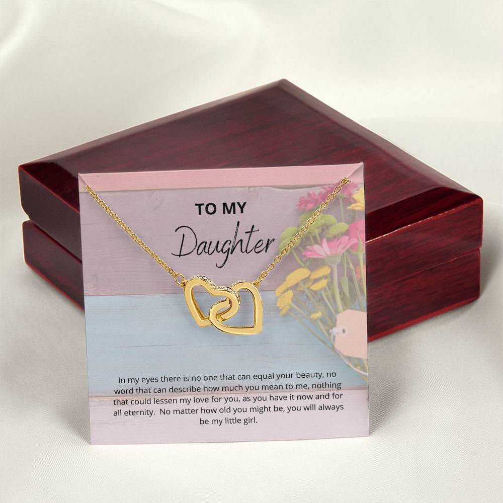 Necklace For Daughter Interlocking Hearts Necklace